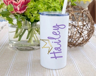 Princess Tumbler, Princess Birthday Gift, Princess Party cup. Tween Gift, Personalized Tumbler, Queen