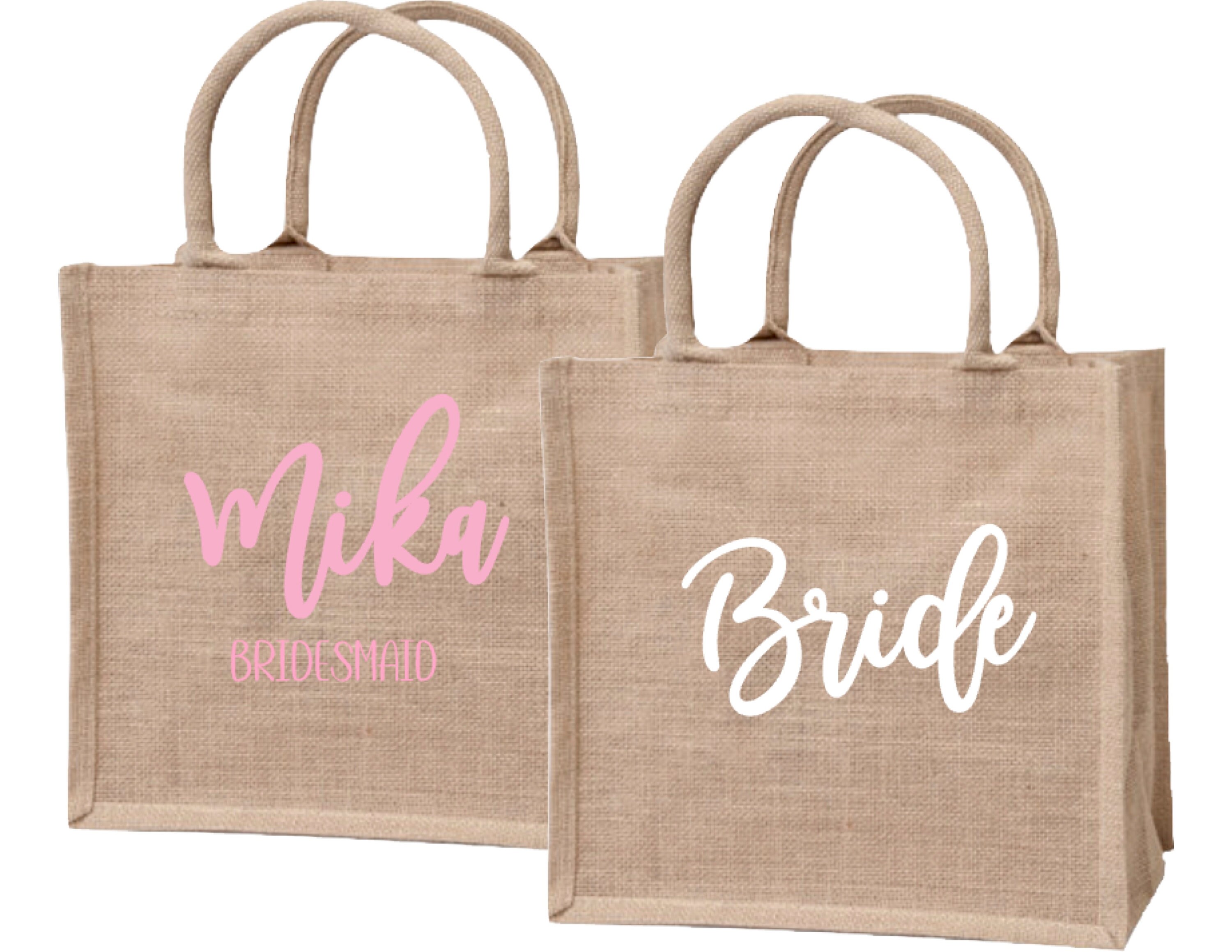 Personalized Wedding Welcome Tote Bags
