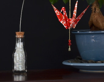 Sparkly Bottle Display Stand - for origami ornaments and suncatchers