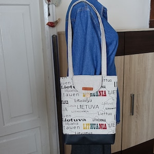 Linen summer crossbody bag.