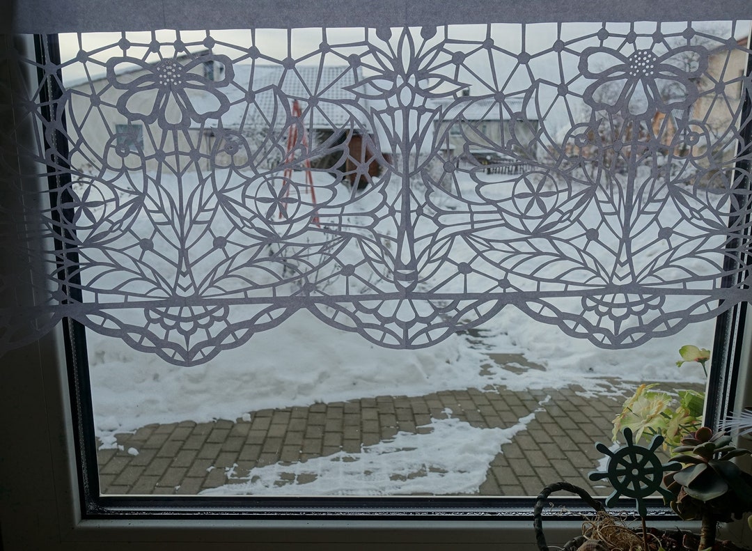 Windowd Style Paper Curtain of Paper Folk Paper Cut Art Windows Paper Decor. - Etsy