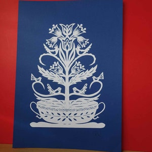 Paper cut picture.Paper cut wall art decor.Hand cutting art.
