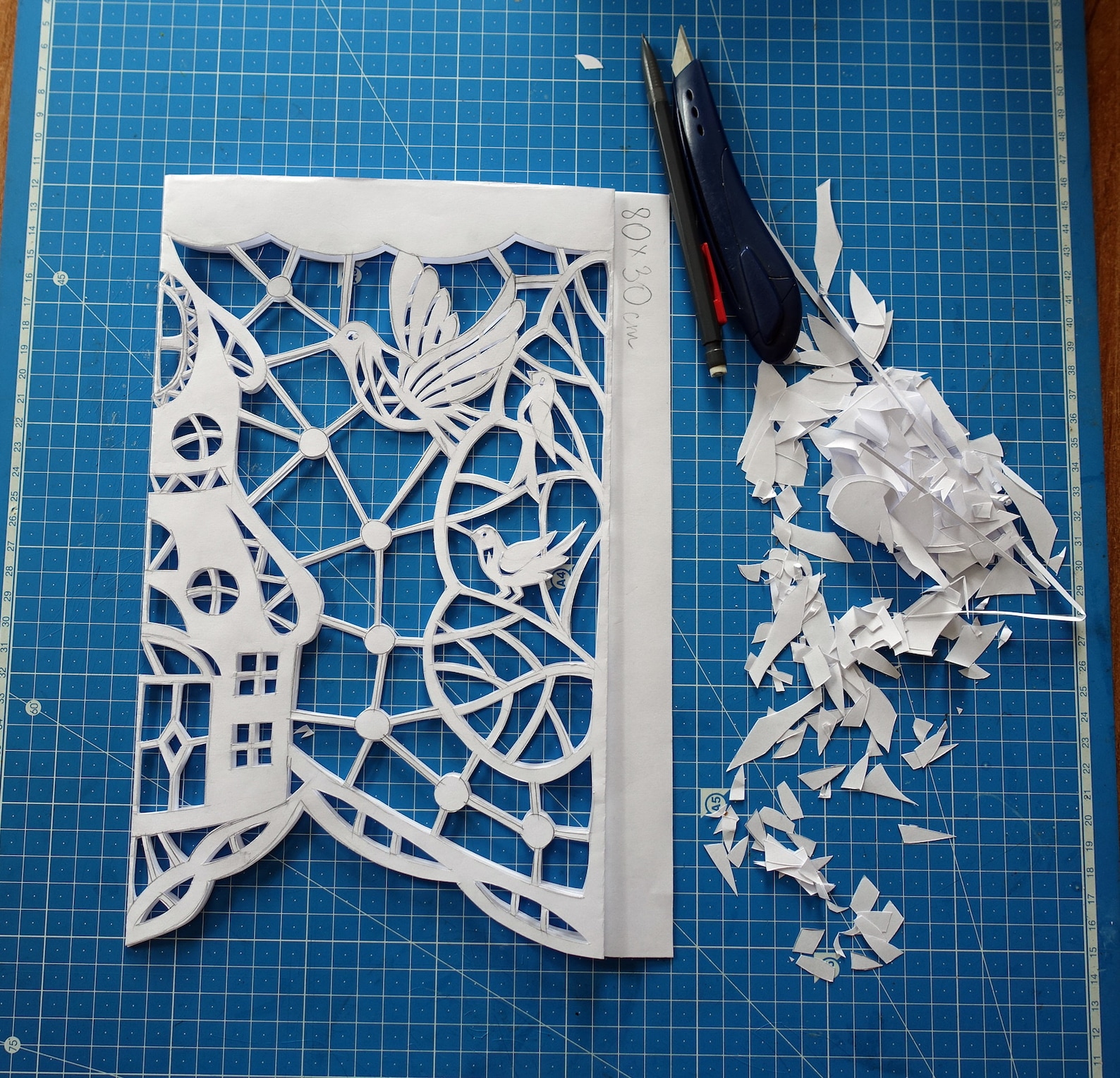 Original folk art curtains. White paper curtains of windows. Etsy