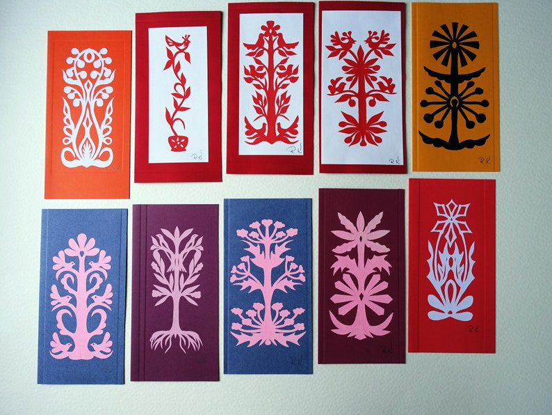 Original paper cut. Original cut cards. Hand paper cut cards Etsy