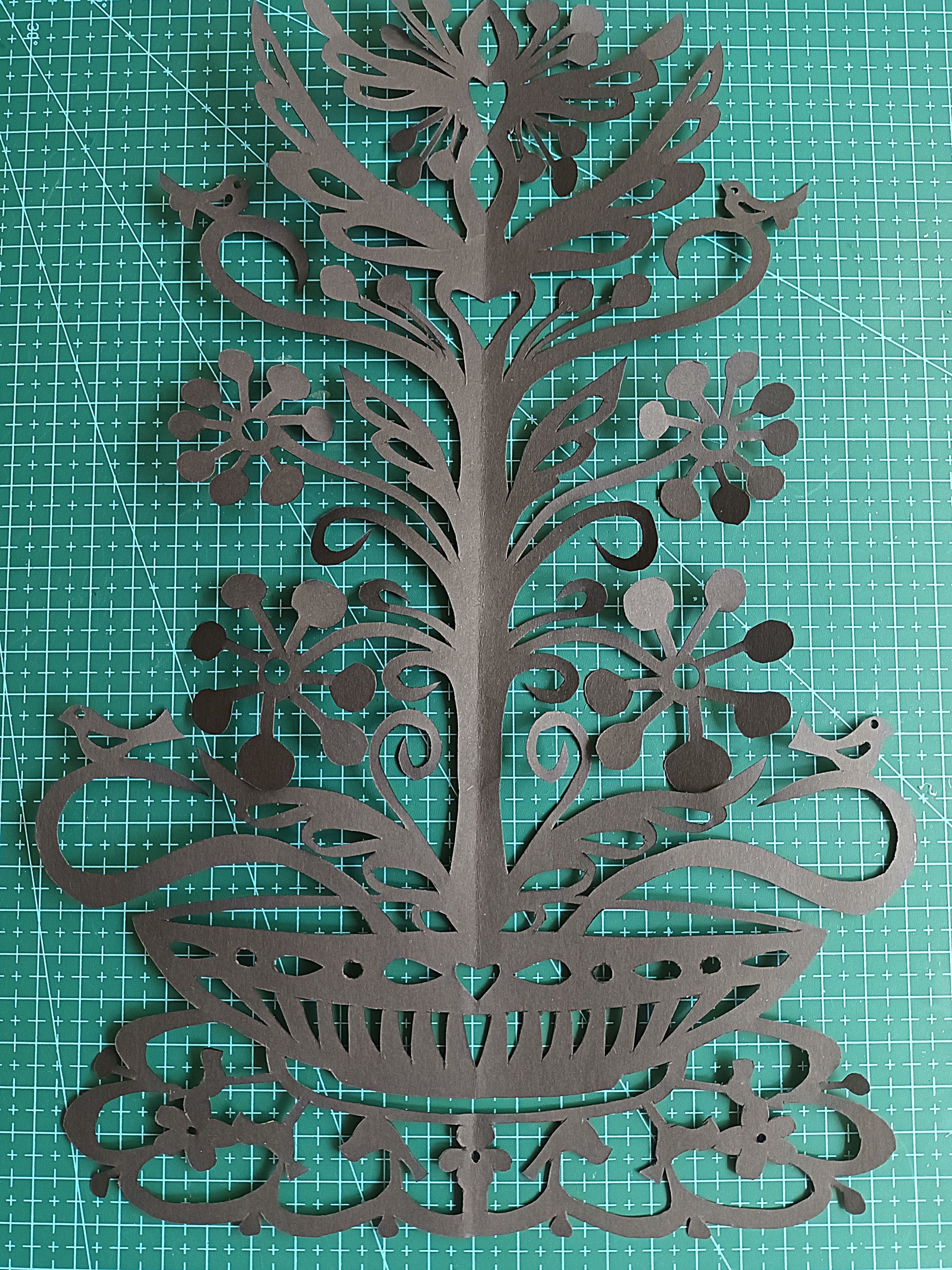 ①Rabbit-PaperCutting- Shadow box| Layered paper cut | Night Desert light box