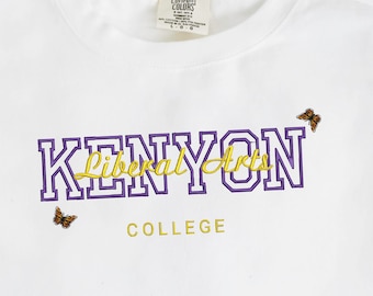 Custom Embroidered Varsity Sweatshirt, University Sweatshirt, Personalized with College Name and Texts