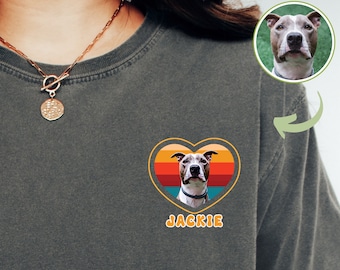 Custom Pet Shirt with Photo and Name | Custom Dog Shirt | Personalized Dog Shirt | Custom Pet Shirt