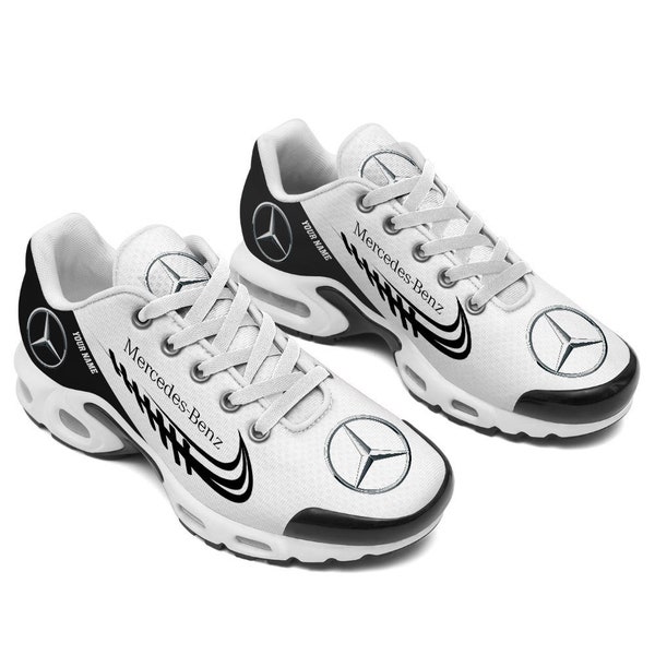 Mercedes Benz TN Shoes, Vintage style, Customize name and any logo, Mercedes Benz, Mercedes Benz logo, TN Shoes, Personalized