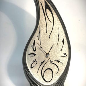 Art Nouveau Teardrop Mantel Clock, Decorative Table Clock