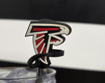 Represent you team! Straw Toppers Football Tumbler Accessory
