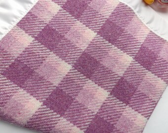 Handwoven Baby Carriage/Stroller Blanket, 100% Virgin Wool, Made in the USA, Free Domestic Shipping