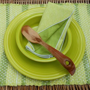 Handwoven Lemon Grass Placemat & Handmade Matching Napkin, Set of 1