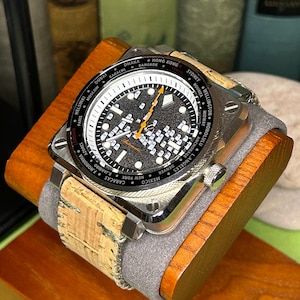 Custom Airplane Instrument style Watch with Ghost dial NH35 movement, Ready to wear. Stainless image 5