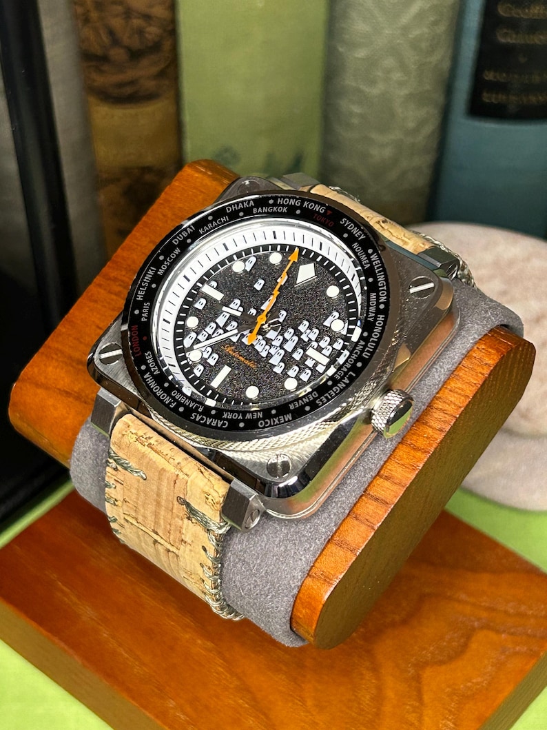 Custom Airplane Instrument style Watch with Ghost dial NH35 movement, Ready to wear. Stainless image 5