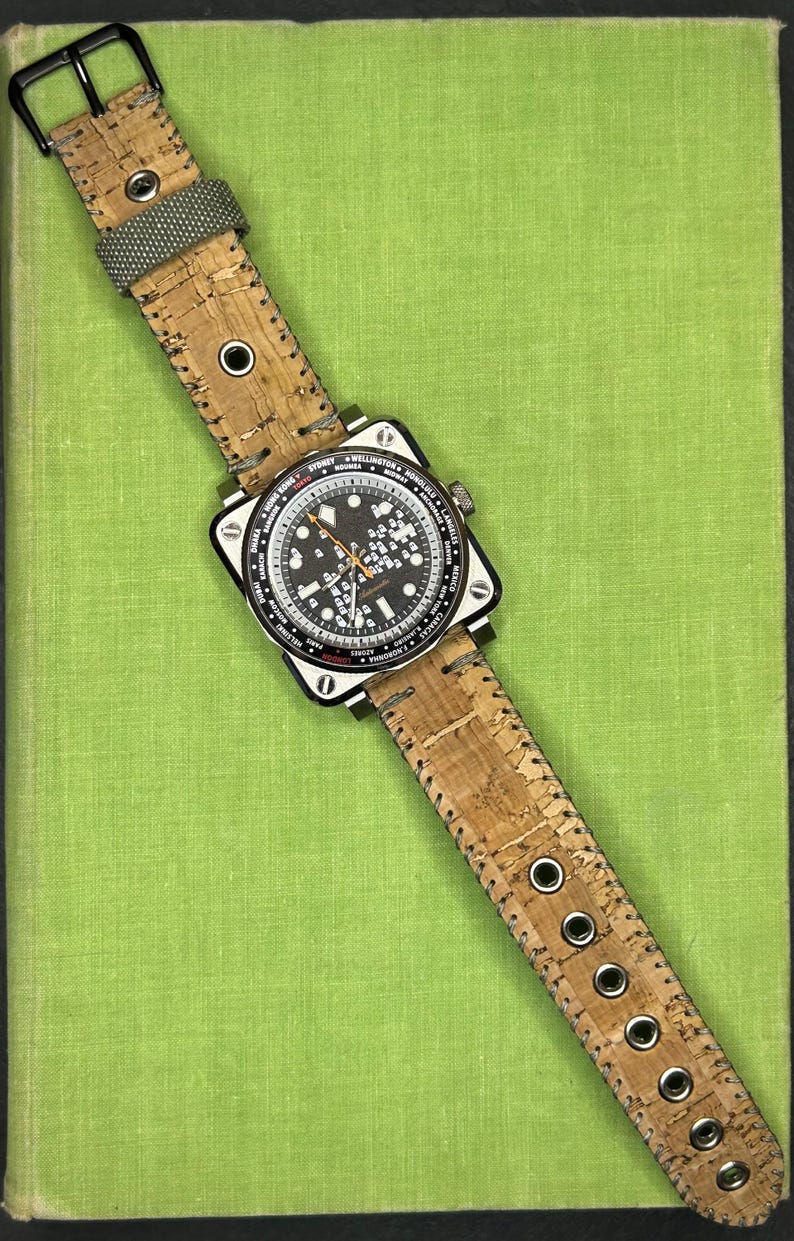 Custom Airplane Instrument style Watch with Ghost dial NH35 movement, Ready to wear. Stainless image 10