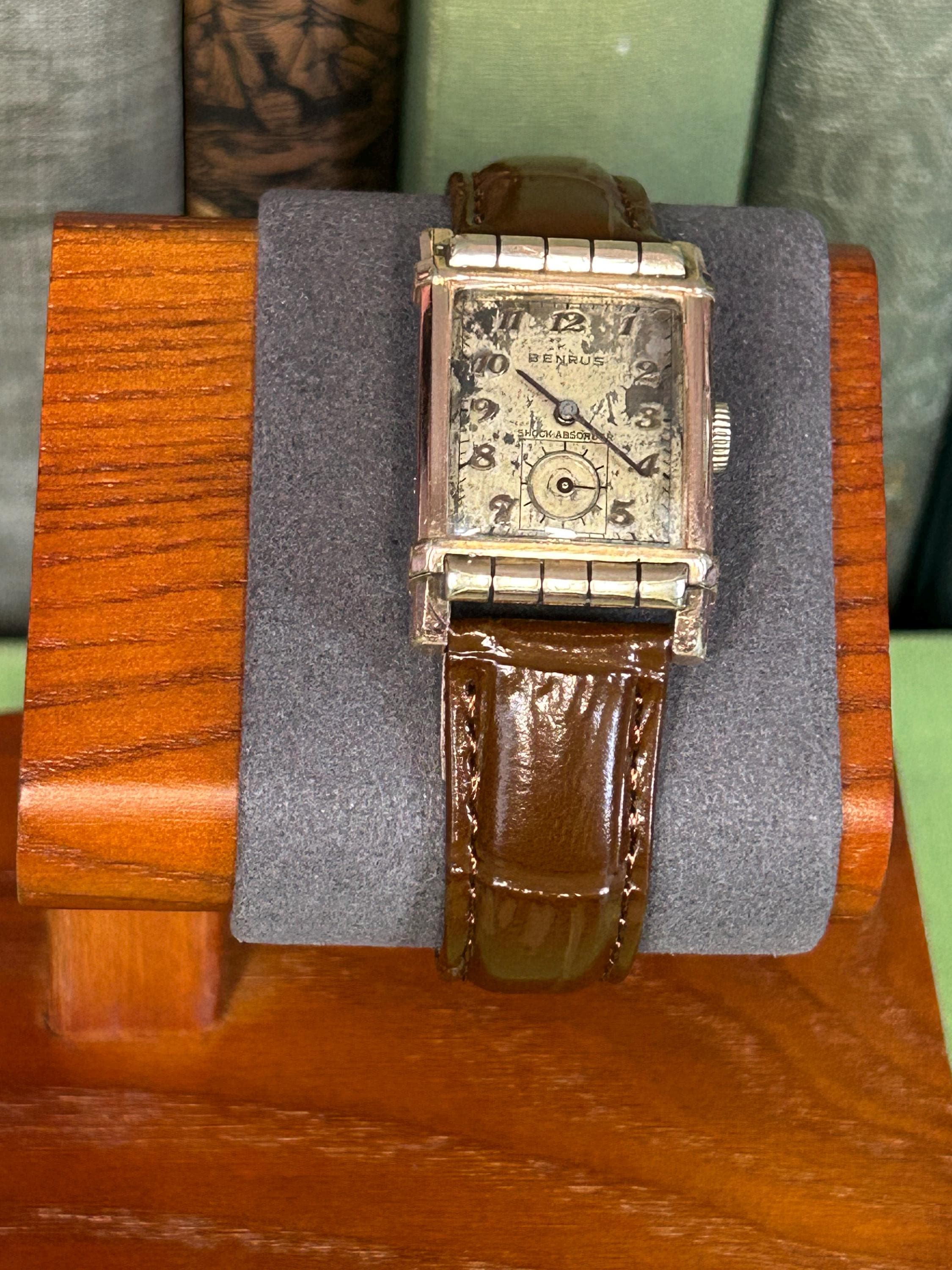 【1950年代】ベンラス×ぺニーズ 10金メッキ ヴィンテージ 手巻き 腕時計 HA-5908| BENRUS ベンラス 10K金張り 1950年代 手巻き式