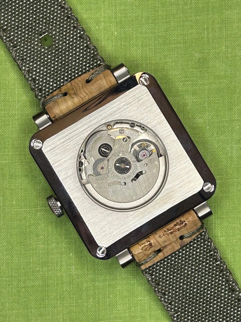 Custom Airplane Instrument style Watch with Ghost dial NH35 movement, Ready to wear. Stainless image 9