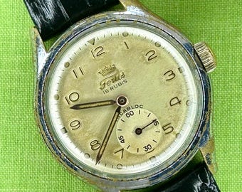 Vintage 1950's Fortis watch. Serviced-Running and keeping time! Ready to wear.