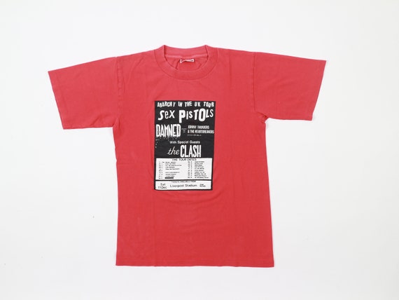 Vintage Anarchy In The Uk Tour Flyer T-Shirt Sex P