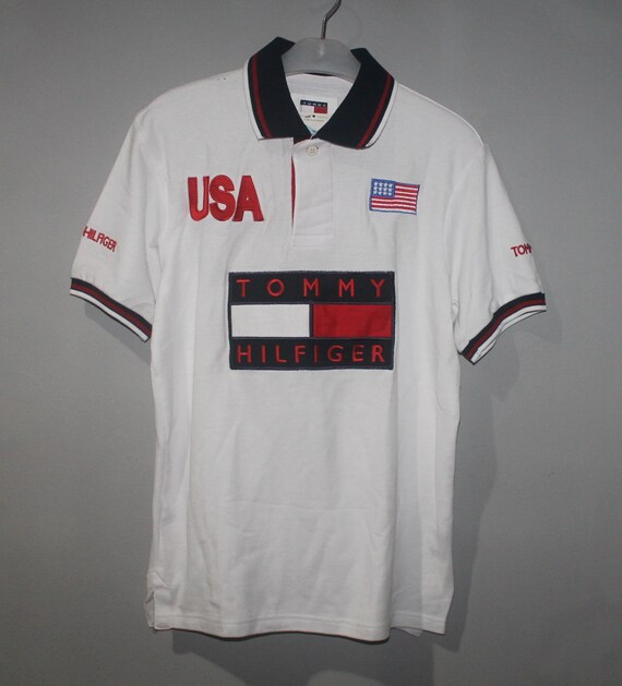 tommy hilfiger usa flag t shirt
