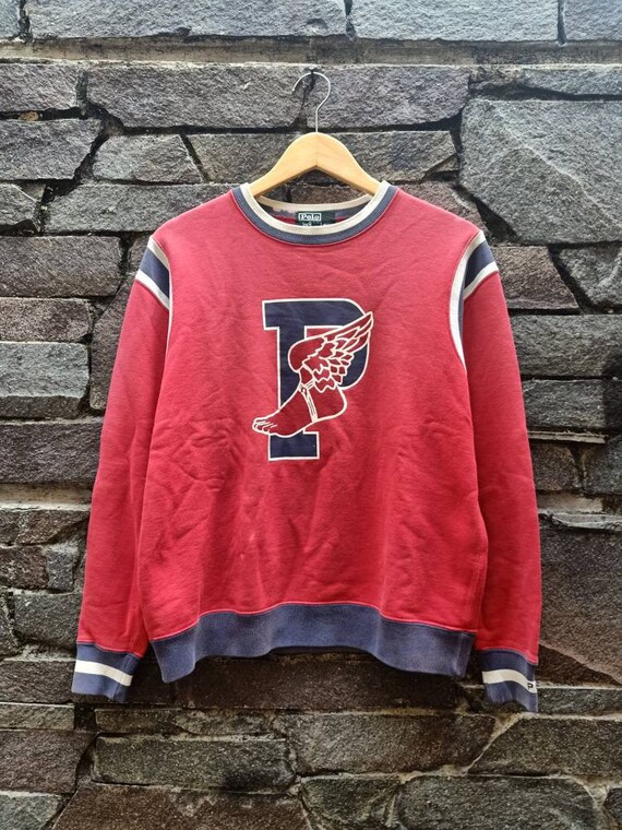 Vintage Polo Ralph Lauren P Wing Sweatshirt Stadiu