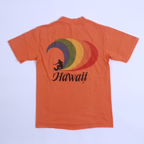 Vintage Hawaii Rainbow Surfing T-Shirt Surf Aloha