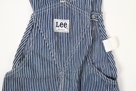 Vintage Lee Hickory Stripe Denim Overalls