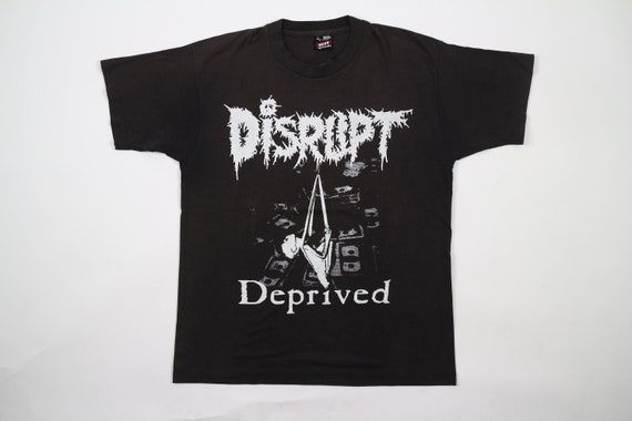 Vintage Disrupt Devriped T-Shirt Punk Tour Concert