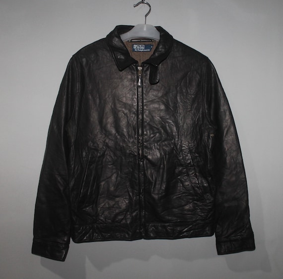 polo by ralph lauren leather jacket