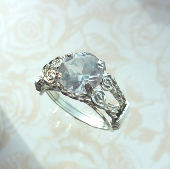 White Sapphire Ring