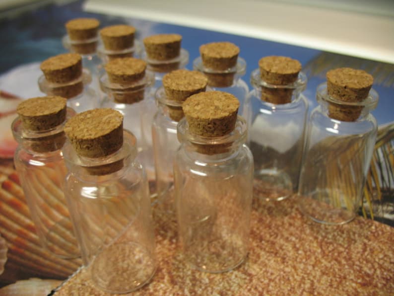 50 10ml Bottles With Corks. Small Bottles With Corks. Corked | Etsy