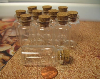 50 10ml Bottles With Corks. Small Bottles With Corks. Corked Vials. Miniature Apothecary Bottles With Stoppers. Bottle Small Glass With Cork