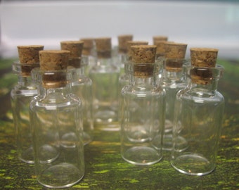 10 2ml Bitty Bottles. Small Glass Bottles With Corks. Small Glass Jars With Lids. Miniature Bottle Charm. Mini Glass Vial. Small Glass Jar.