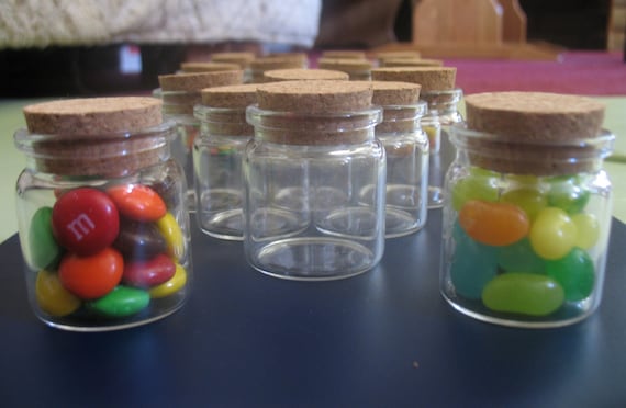25 20ml Bitty Bottles. Decorative Glass DIY. Glass Bottles. Jars. Empty Glass Vials. Mini Glass Bottles With Cork. Empty Bottles With Cork.