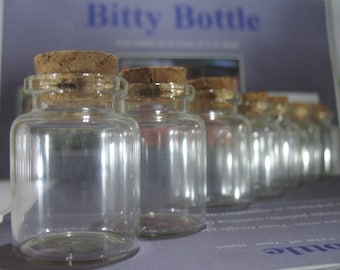 10 15ml Small Glass Bottles With Corks. Glass Bottle Charm. Secret Message. Glass Jar With Lid. Lot Miniatures. Glass Vial With Cork.