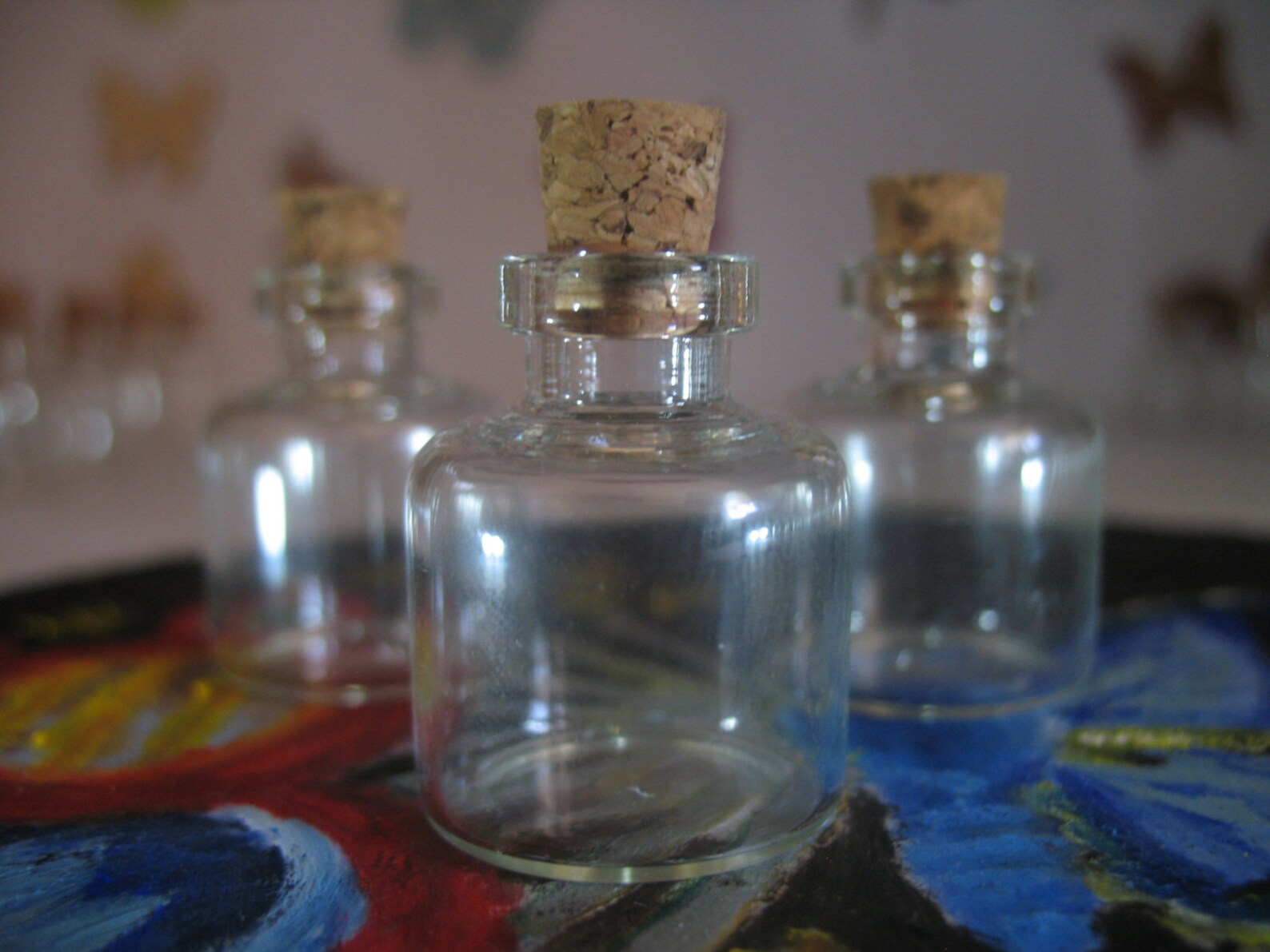 25 4ml Small Glass Bottles With Corks and Narrow Openings. Etsy
