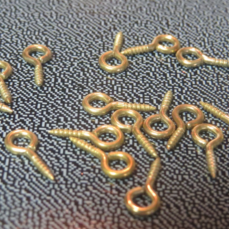 Small Eye Pendant Screws. Little Eye Hook Screws. DIY Jewelry Etsy