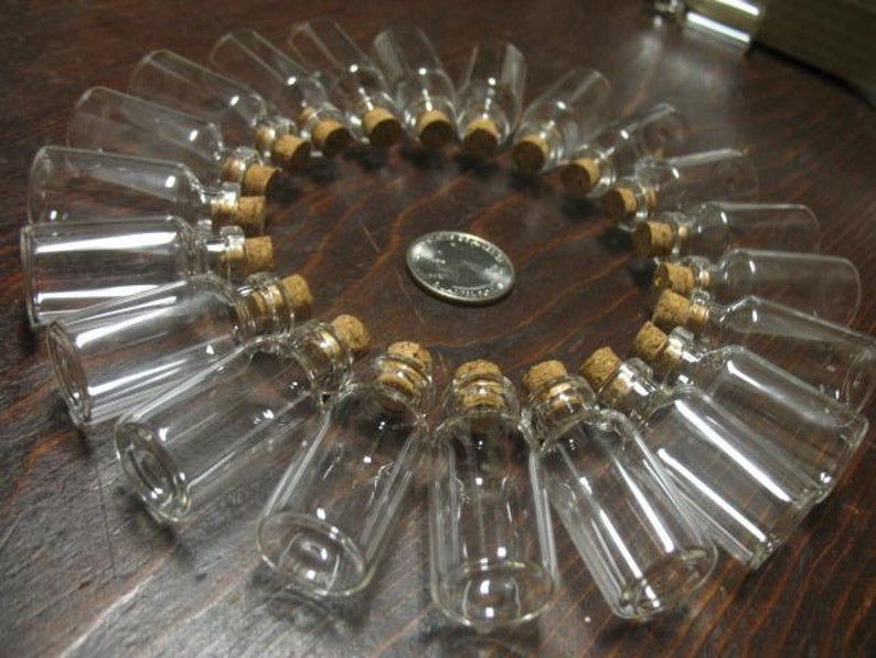 50 5ml Vials. Mini Bottles With Cork. Miniature Bottles. Etsy