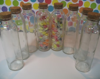 25 350ml Glass Bottles with Cork. Candy Gift Ideas. Autumn Wedding. Christmas Treat Jars. DIY Candy Jars. Thanksgiving Decor. Bitty Bottles.