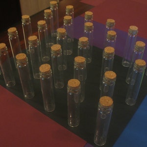 25 13ml Bitty Bottles. Mini Glass Bottles. Empty Jars. Glass Vials With Cork. Glass Bottles With Corks. Message In A Bottle Favors.