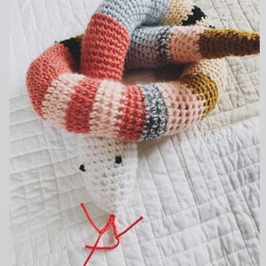 Hand crochet snake image 3