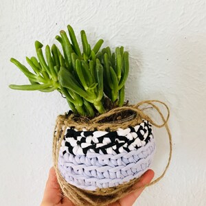 Crochet planter