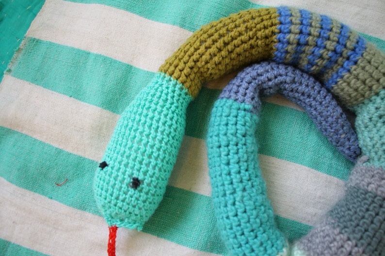 Hand crochet snake image 8