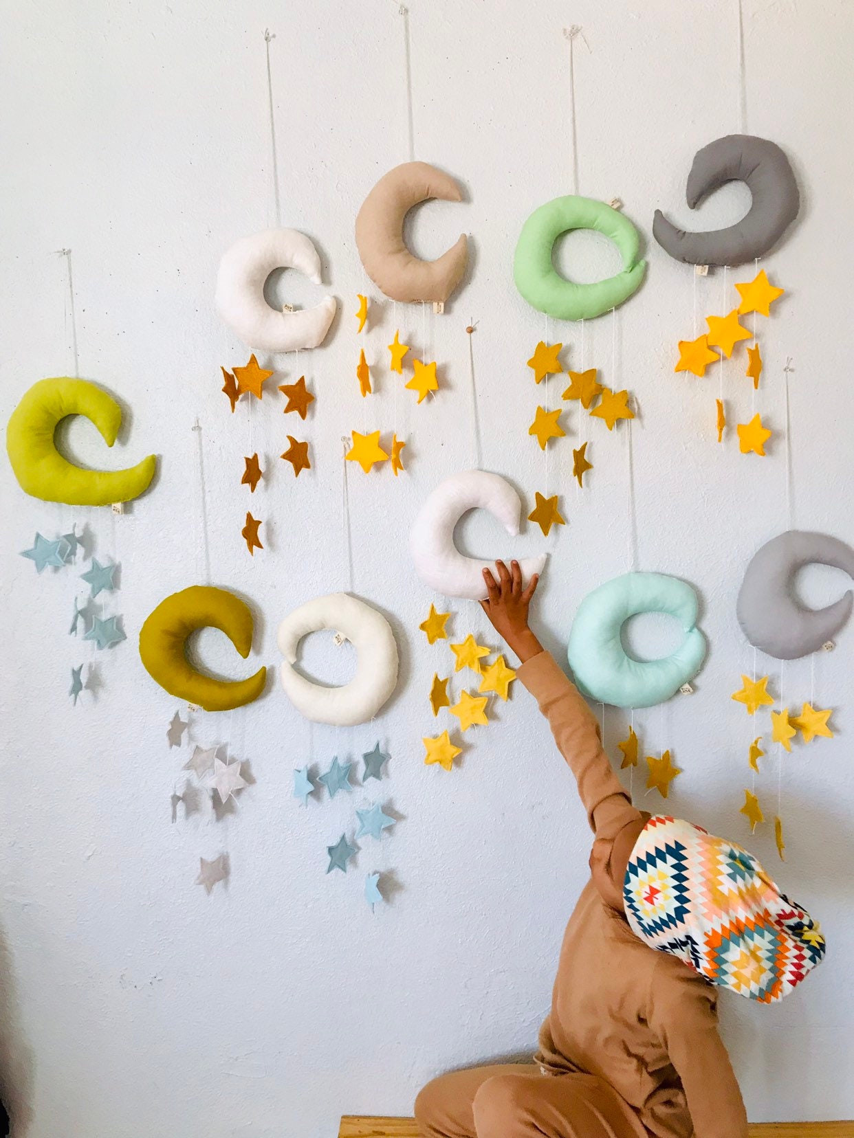 Lune de Lin et Étoiles Mobiles