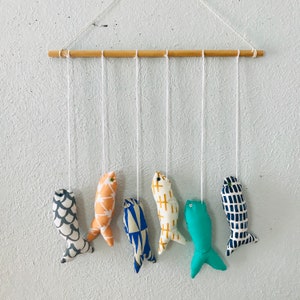 Colgante/móvil de pared de pescado