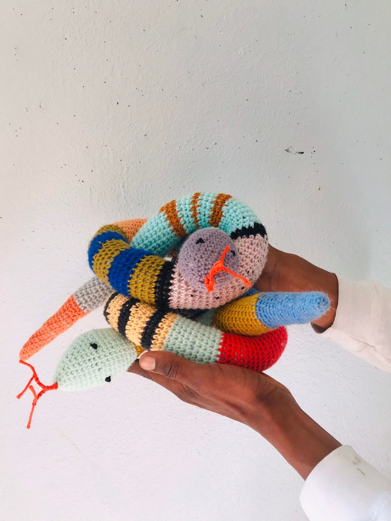 Hand crochet snake image 4