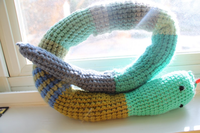 Hand crochet snake image 7