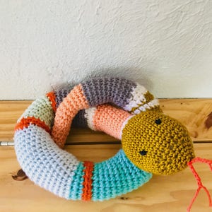 Hand crochet snake image 6