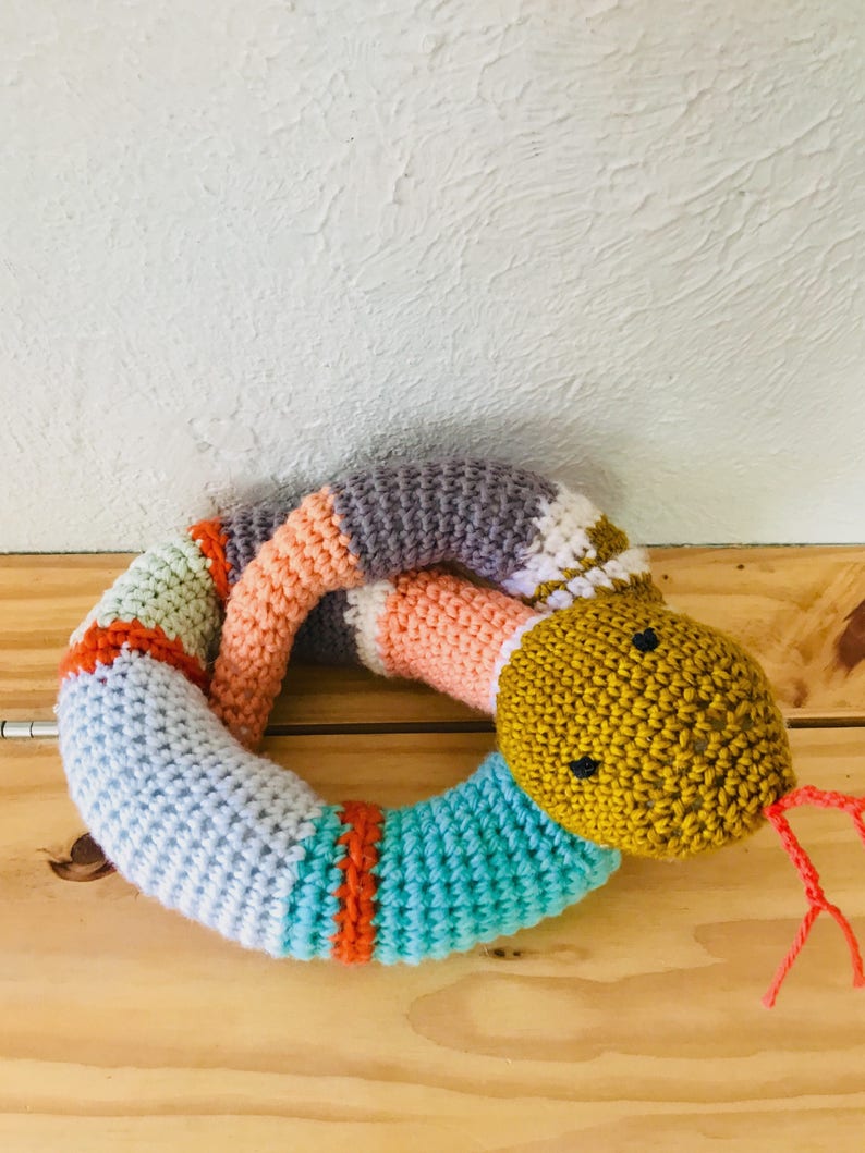 Hand crochet snake image 6
