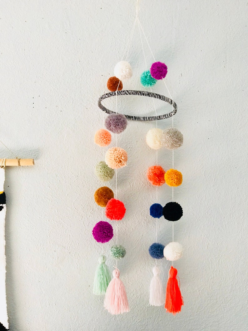 Pompom tassel mobile image 2